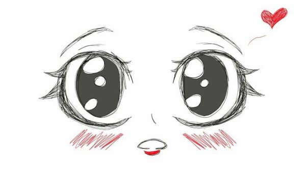 Лёгкие аниме глаза