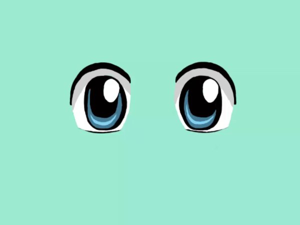 Милые мультяшные глаза