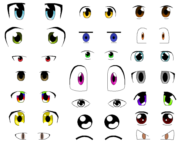 Анимешные глаза