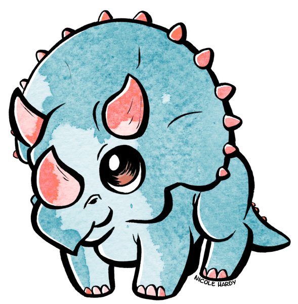 Милые динозавры для срисовки