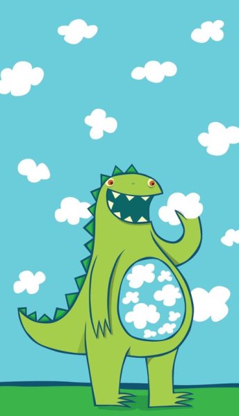 Розовый динозавр