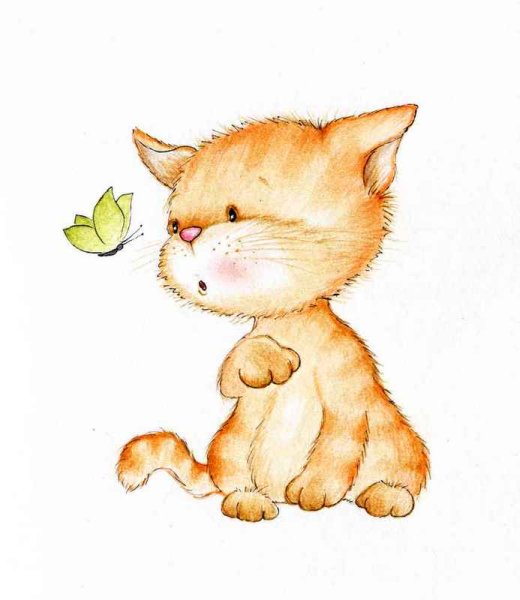 Милые котики иллюстрации