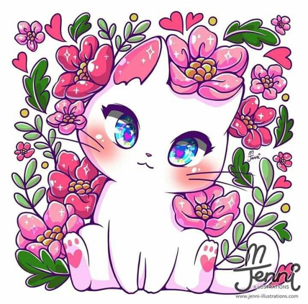 Милые кошки рисунки