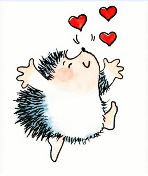 Влюбленные ежики