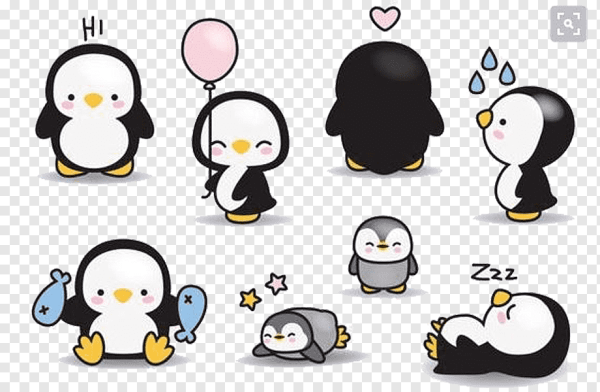 Кавайные пингвины