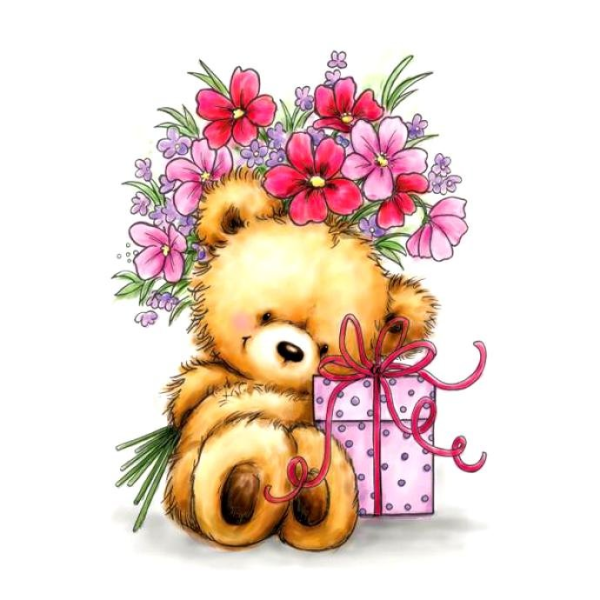 Медвежонок открытка