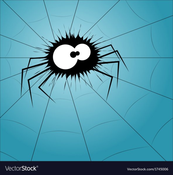 Мультяшных паучок