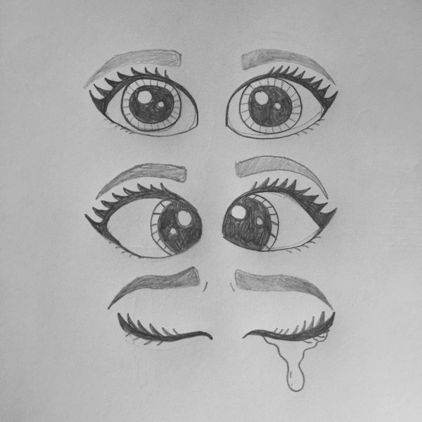 Аниме глаза для срисовки