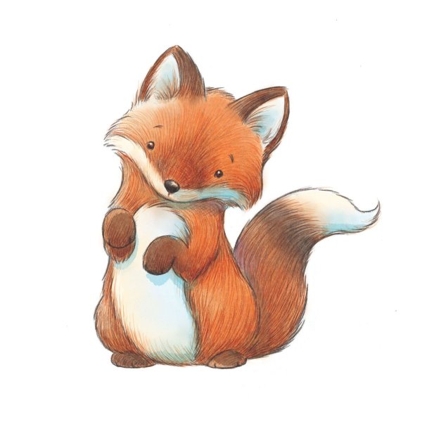 Милые лисички мультяшные