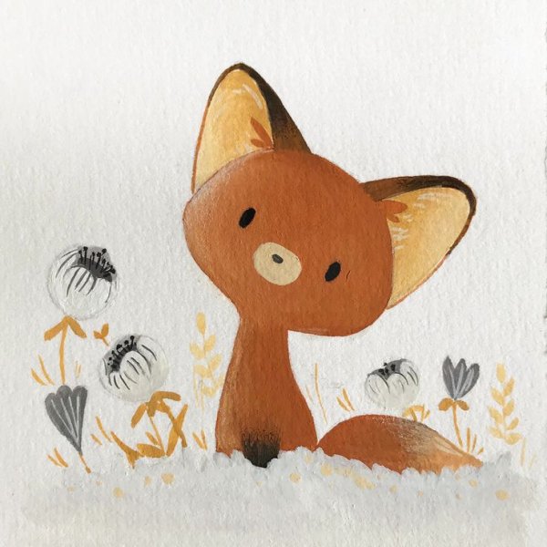 Лисенок иллюстрация