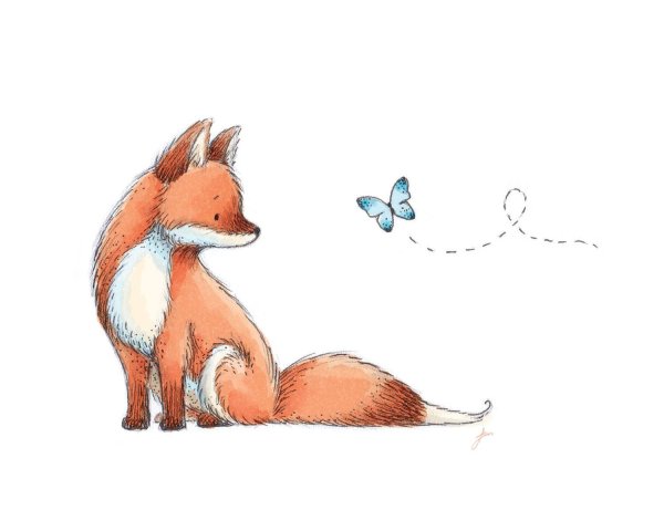 Лисенок иллюстрация
