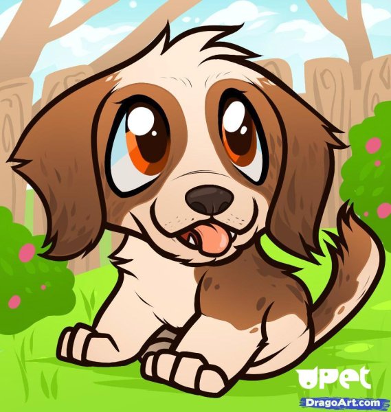 Собачка рисунок