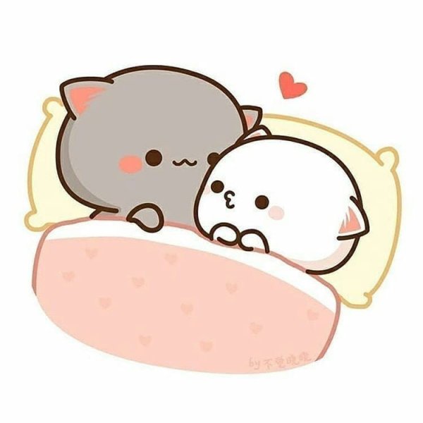 Стикеры Mochi Mochi Peach Cat любовь