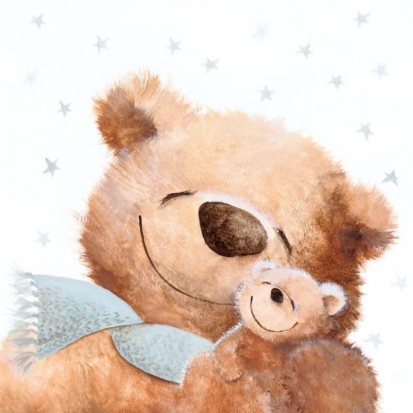 Милый Медвежонок акварель