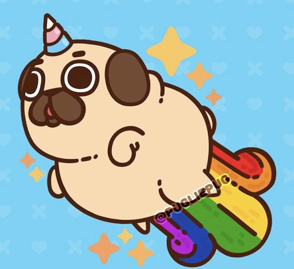 Кавайные мопсики