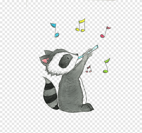 Милые рисунки енотов