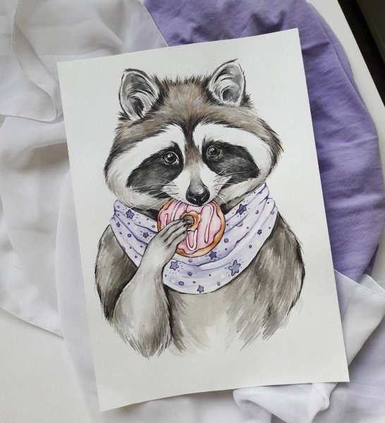 Енот для рисования