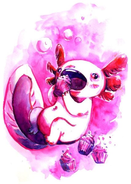 Аксолотль арт