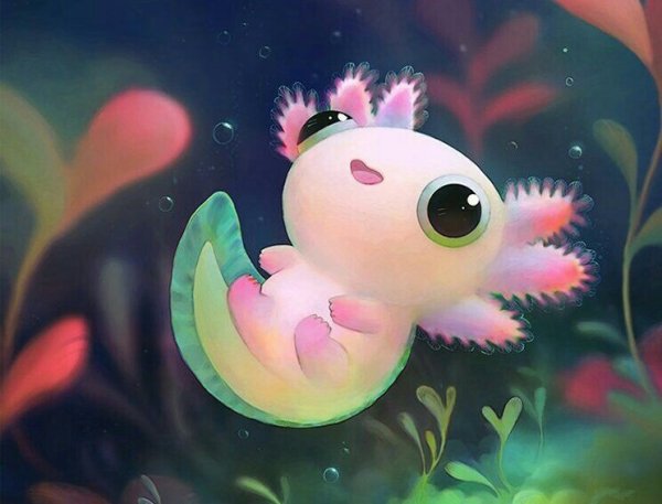 Аксолотль рисуночек