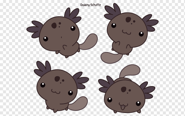 Чиби животные аксолотль