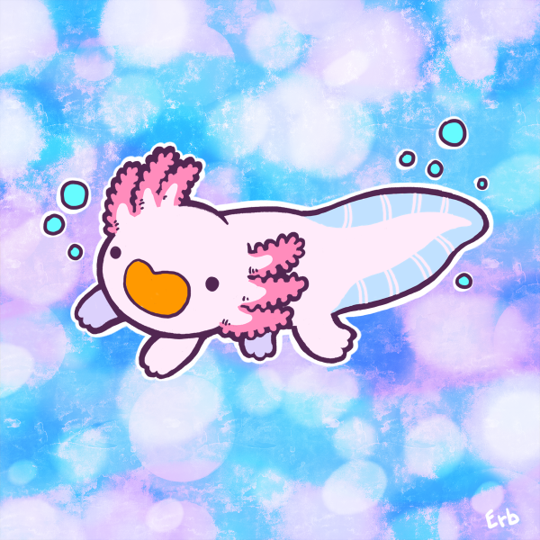 Аксолотль Эстетика милые