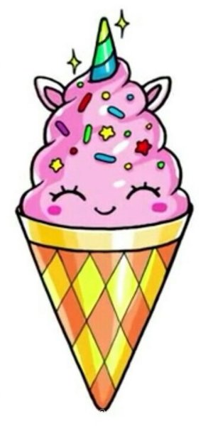 Нарисовать милое мороженое