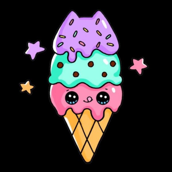 Милое мороженое с глазками