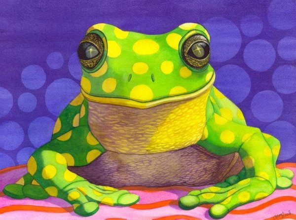 Милые лягушки арт
