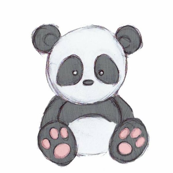 Милые пандочки карандашом