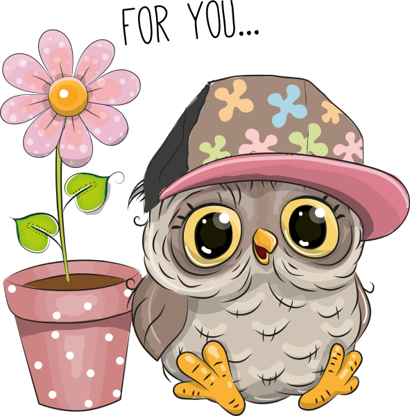 Милые мультяшные Совы