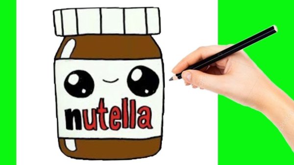 Рисунки маркерами Нутелла