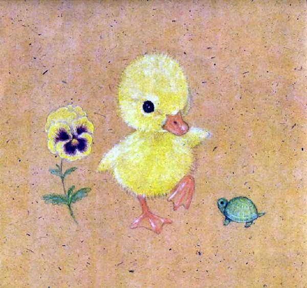 Цыпленок пастелью
