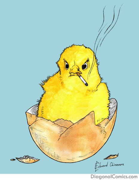 Накаченный цыпленок