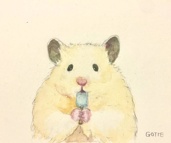 Милый хомяк рисунок