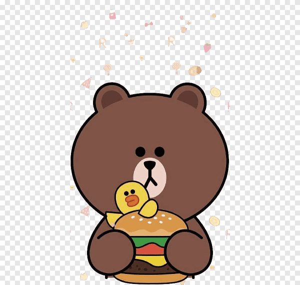 Мишка лайн френдс Браун