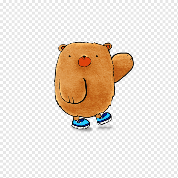 Смешной мишка мультяшный