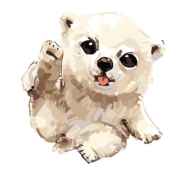 Милый зверек акварель