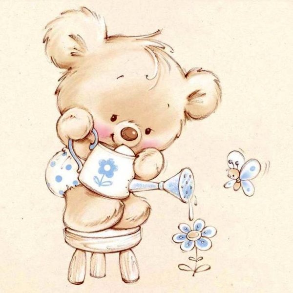 Милые иллюстрации мишки