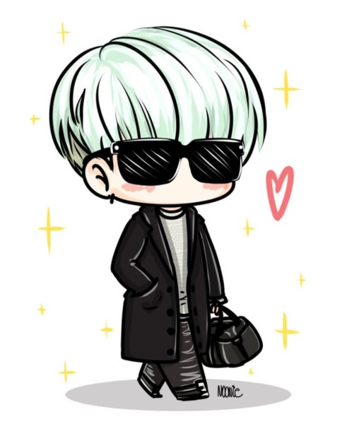 Аниме Чиби БТС Шуга