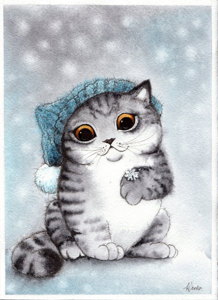 Кошки милые мультяшные