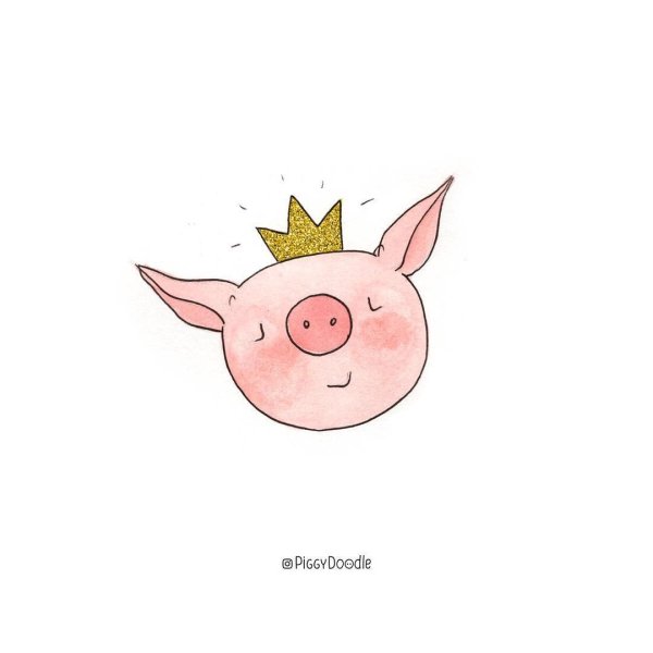 Хрюшка рисунок милый