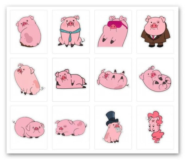 Свинья Пухля из Гравити Фолз