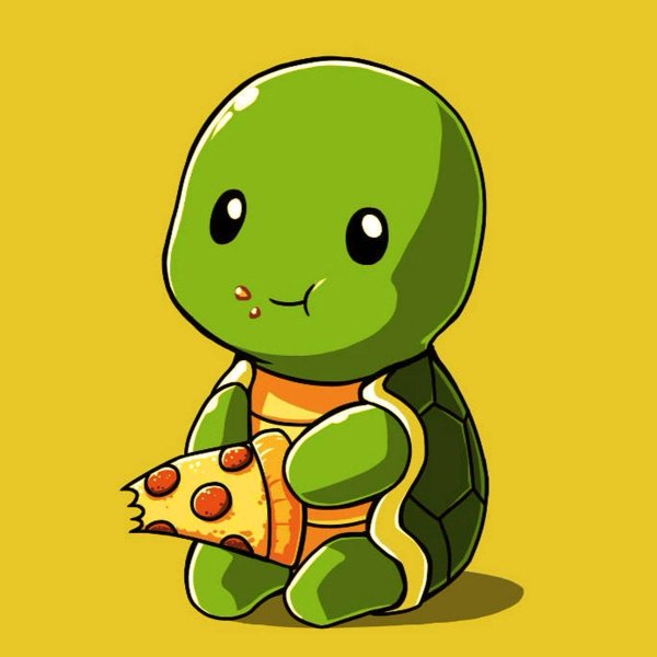 Черепашка милый арт