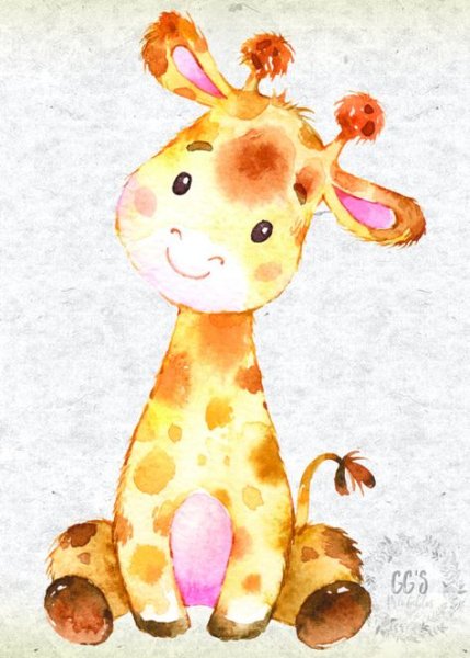 Акварельные зверята