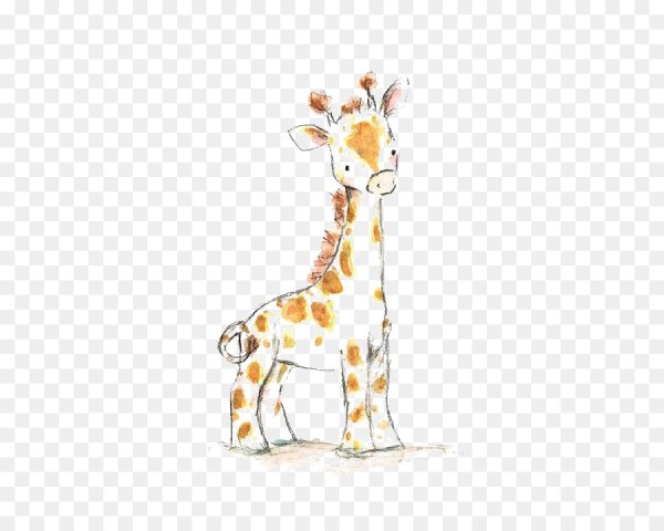 Нарисованный Жирафик