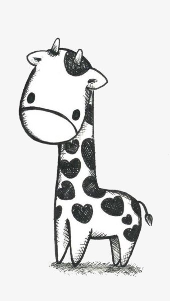 Милые Жирафики для срисовки