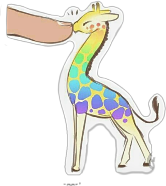 Жирафик для срисовки