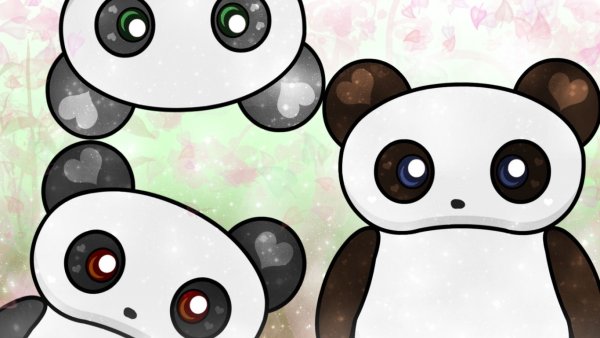 Милые кавайные панды