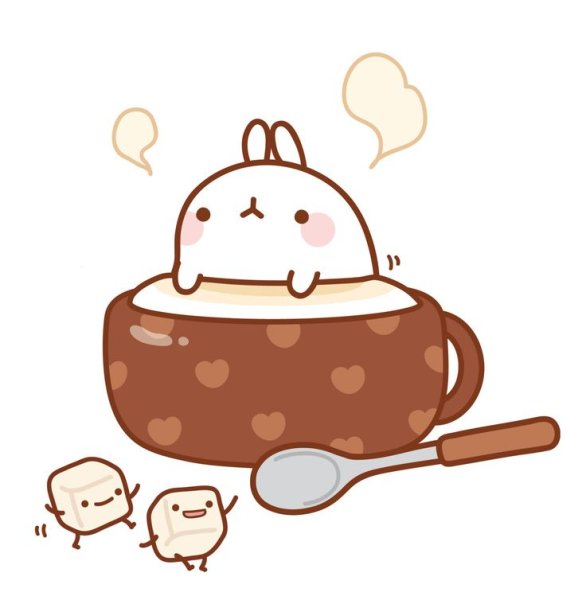 Кролик Моланг с едой