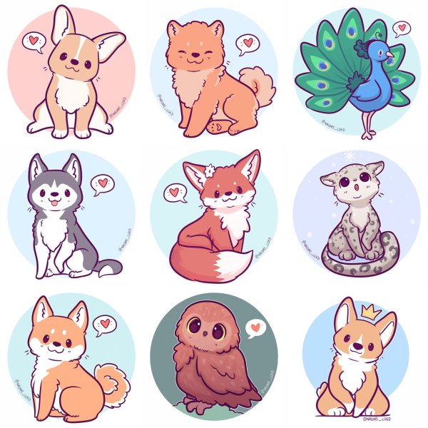 Кавайные рисунки